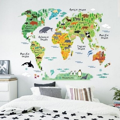 animal world map wall sticker .jpg